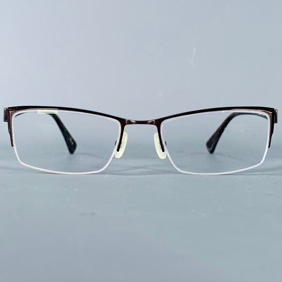 KIO YAMATO Brown Gunmetal Titanium Acetate Eyewear Readers - Picture 1 of 7